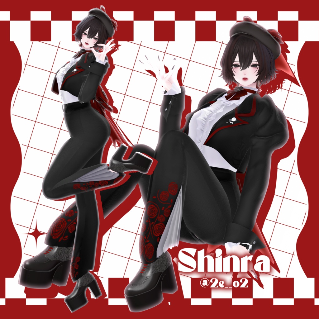 【4/1までセール中!】【7アバター対応】🥀薔薇月学園制服🥀Rosemoon Academy Uniform #vanity_belle