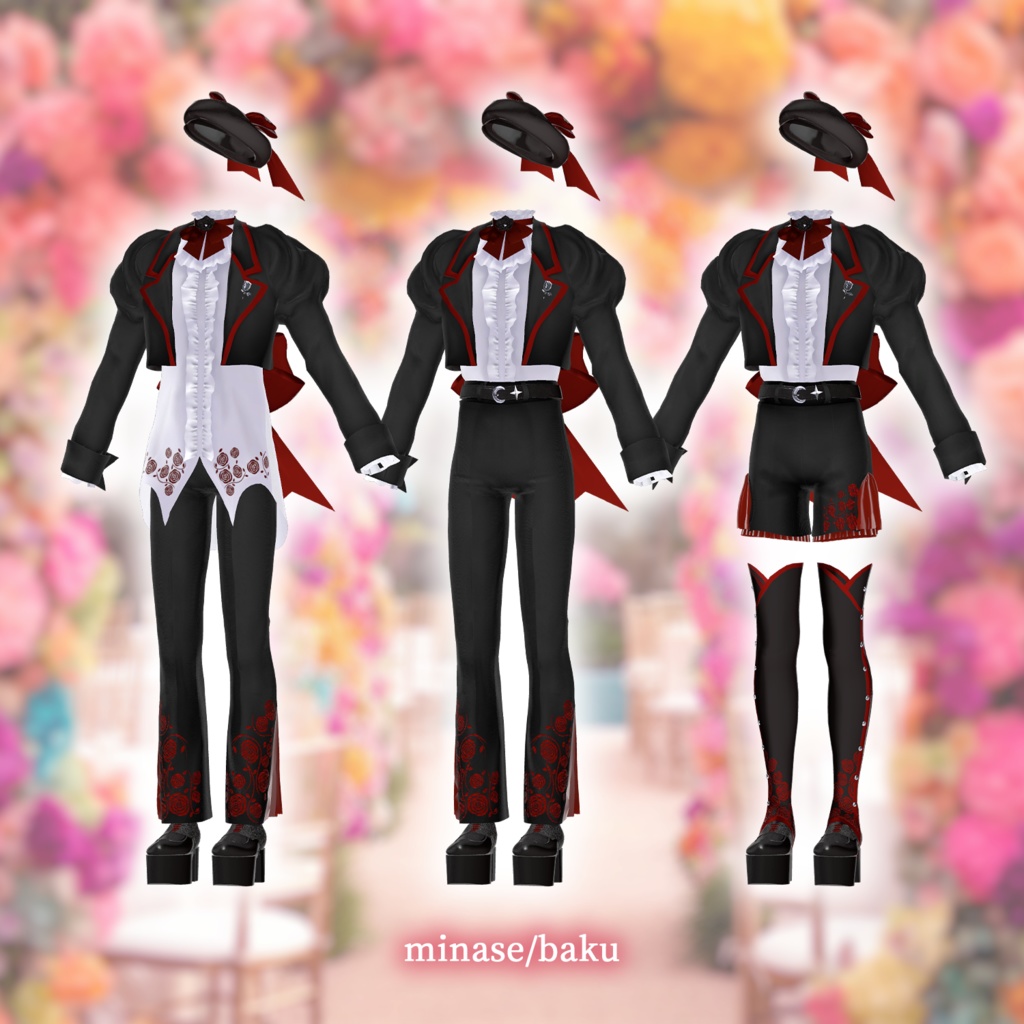 【4/1までセール中!】【7アバター対応】🥀薔薇月学園制服🥀Rosemoon Academy Uniform #vanity_belle