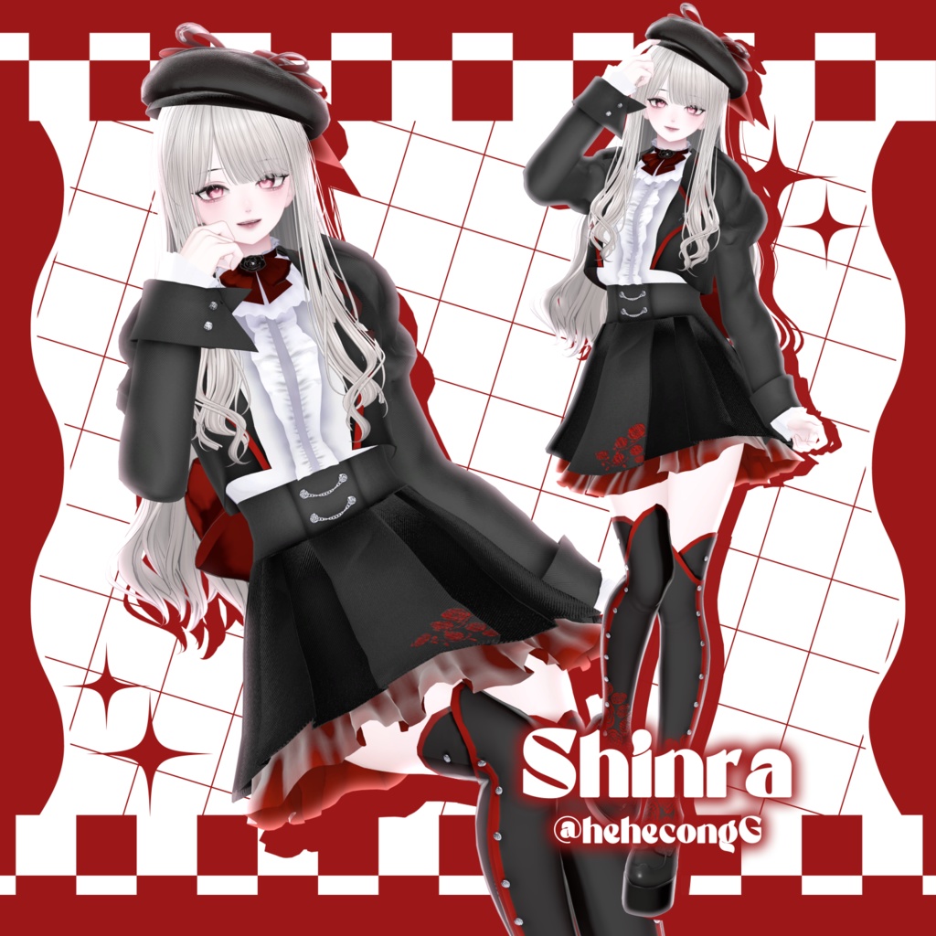 【4/1までセール中!】【7アバター対応】🥀薔薇月学園制服🥀Rosemoon Academy Uniform #vanity_belle