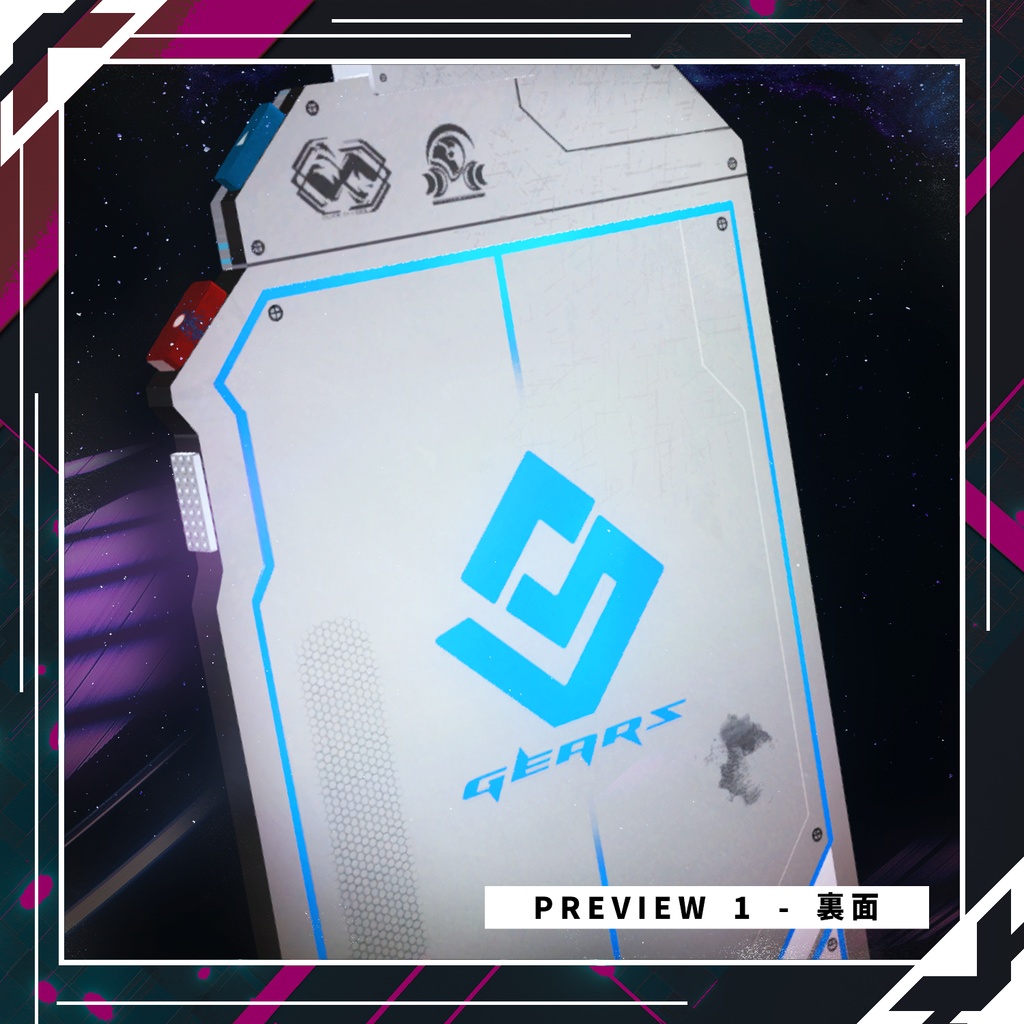 【VRChat用】GEARS:LV NAME(Nametag Accessory)