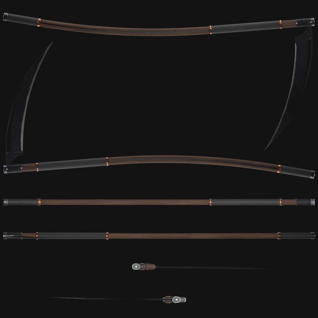 Fantasy Scythe (Halloween 2021) High Poly