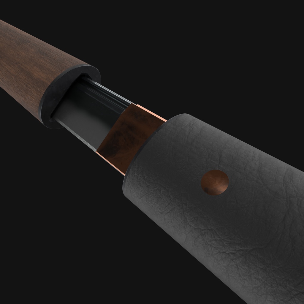 Shirasaya Tanto (Chizuru) (Leather Version)