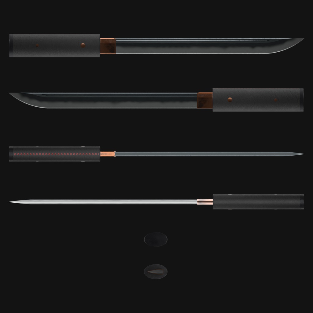 Shirasaya Tanto (Chizuru) (Leather Version)