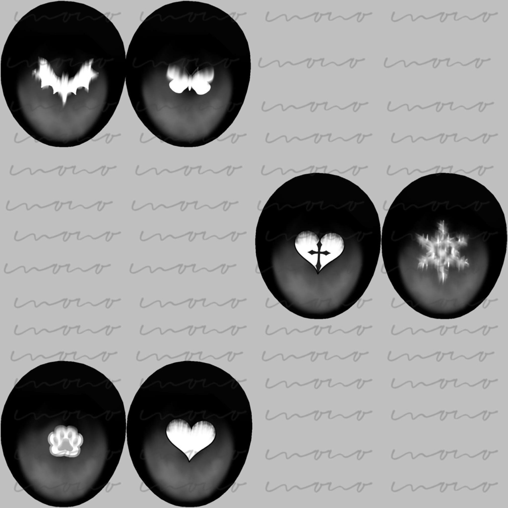 【3アバター対応】maya/kikyo/karin eyes Texture