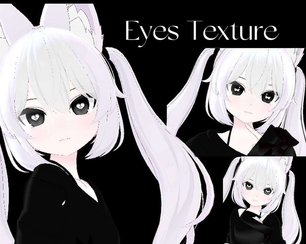 【3アバター対応】maya/kikyo/karin eyes Texture