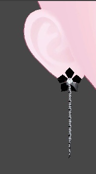 花のイヤリング