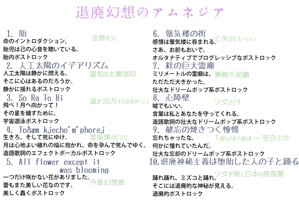 退廃幻想のアムネジア