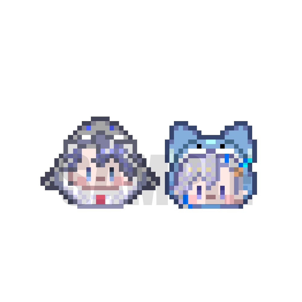 ピクスクアバター　サメくんとヌ玉