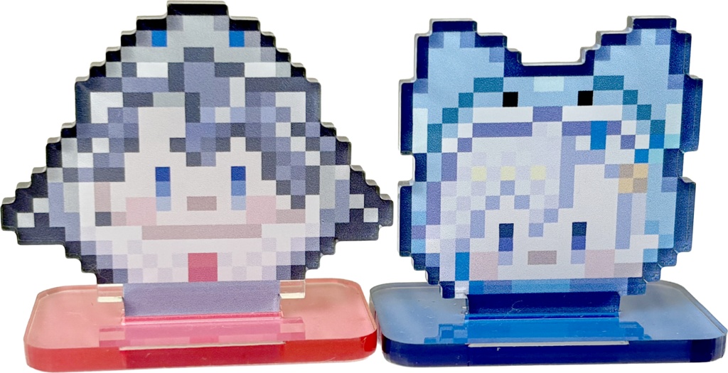 サメくんとヌたまのフチ無しアクリルスタンド