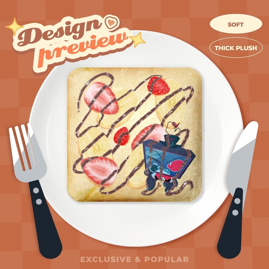 トースト風缶バッジ