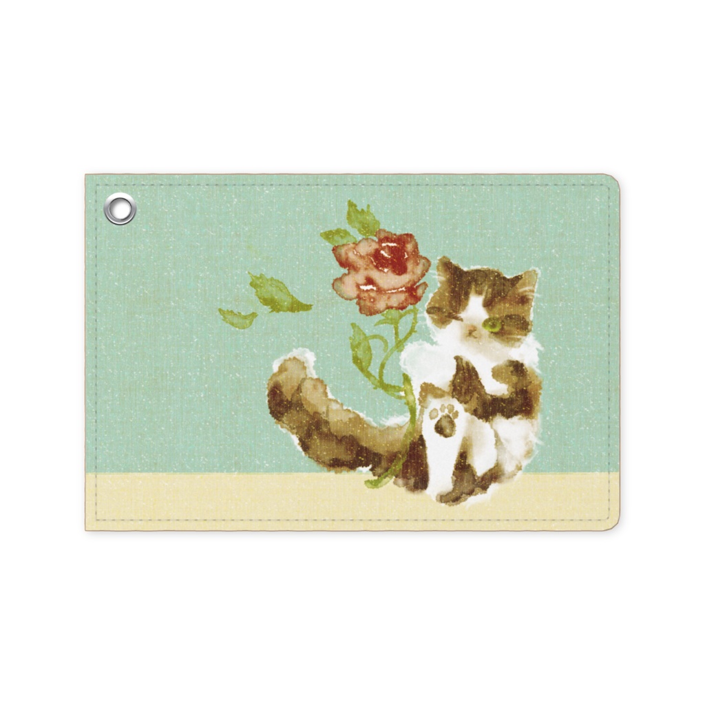 001はちわびねこ🌱パスケース