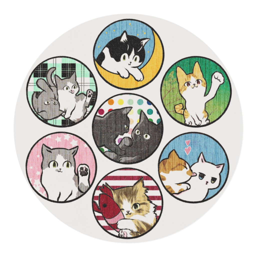 ネコライナー前列アイコン🌱マスキングテープ