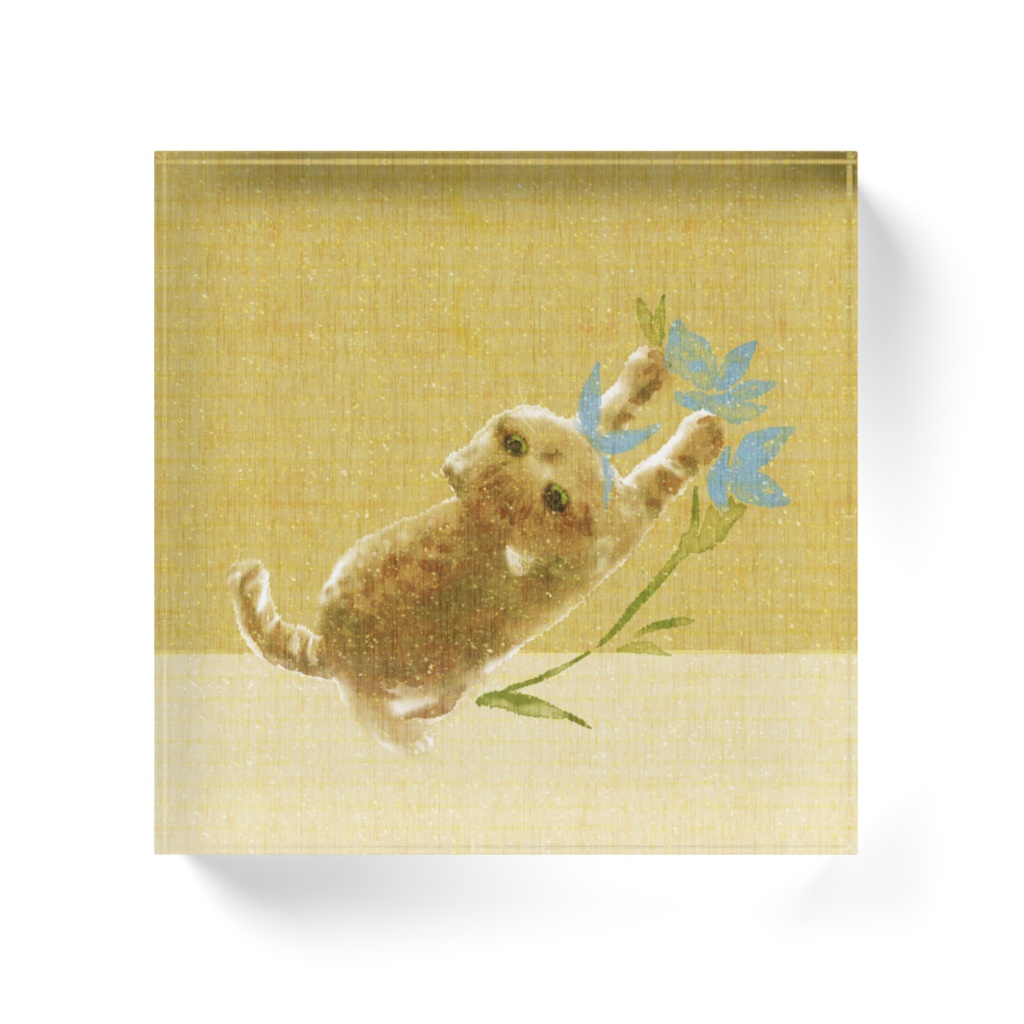 016はちわびねこ🌱アクリルブロック