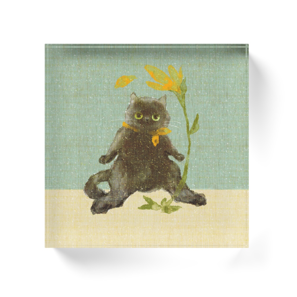 017はちわびねこ🌱アクリルブロック