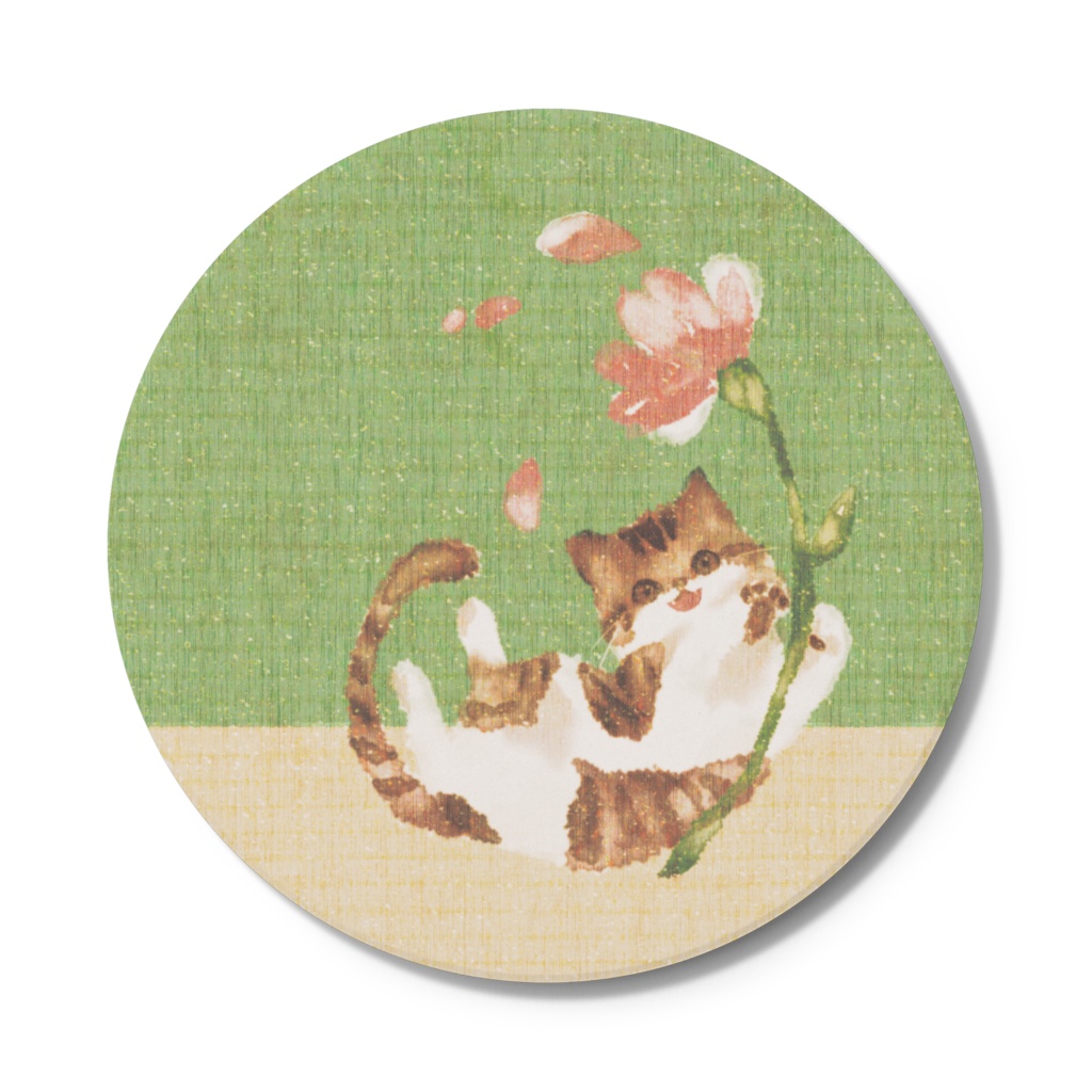 003はちわびねこ🌱コースター