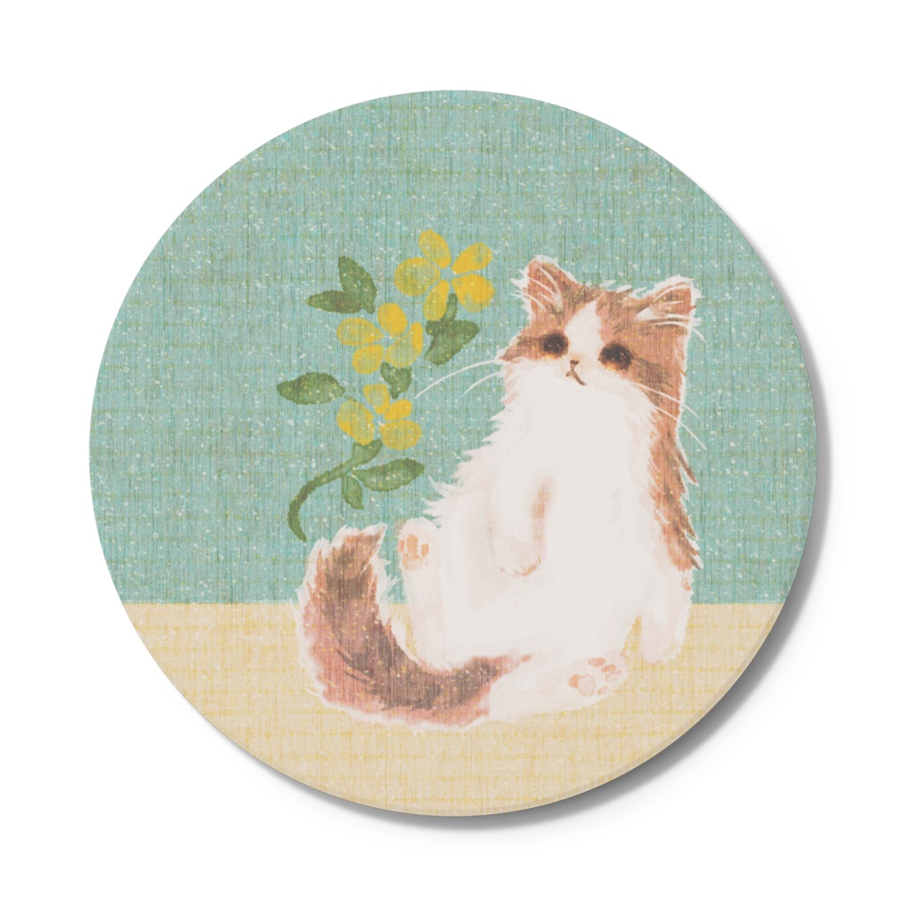 009はちわびねこ🌱コースター