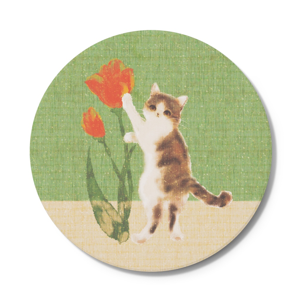 010はちわびねこ🌱コースター