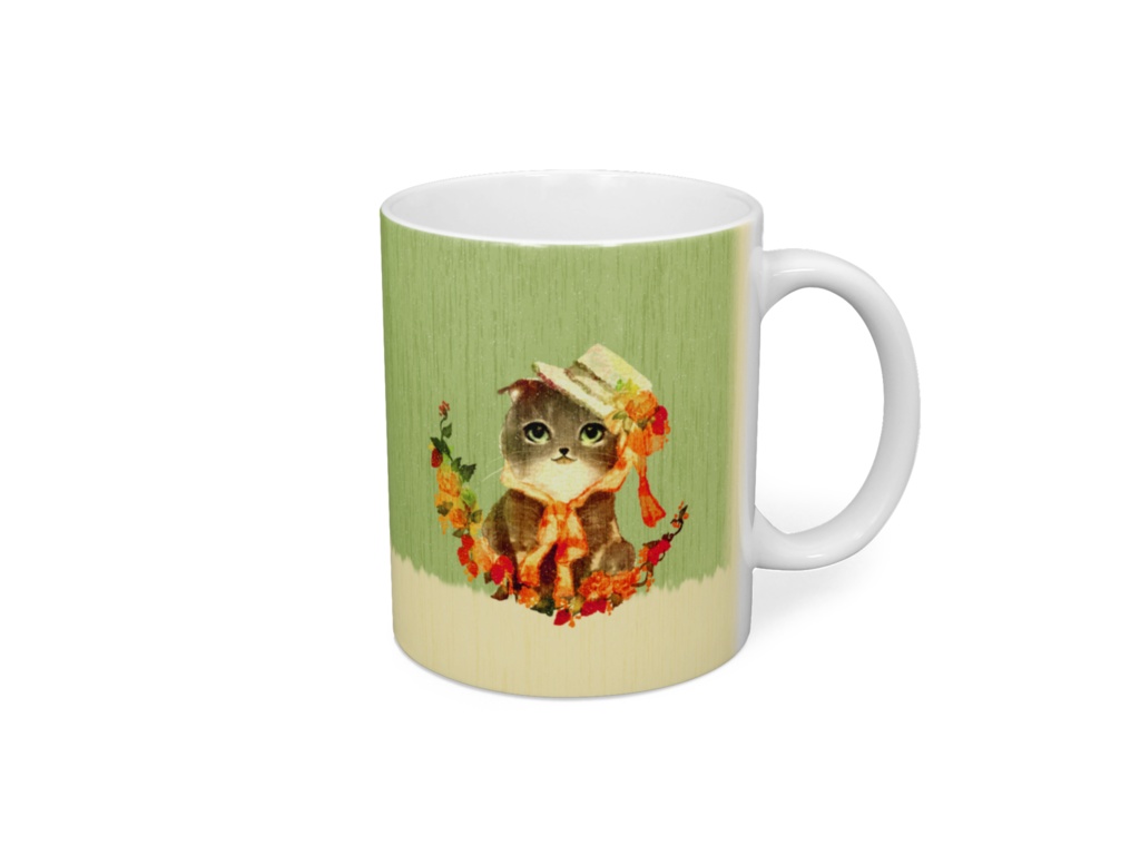 026はちわびねこ🌱マグカップ