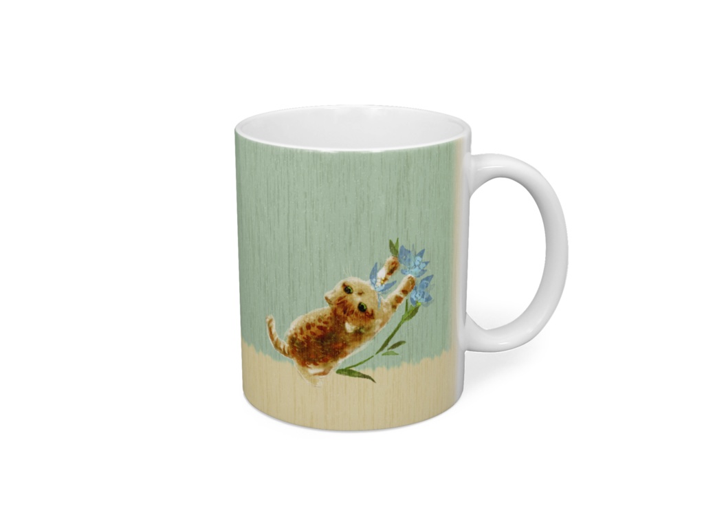 016はちわびねこ🌱マグカップ