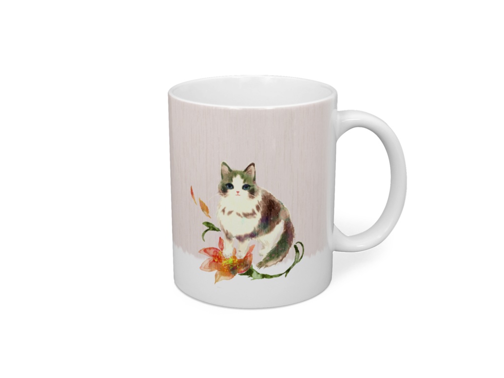 015はちわびねこ🌱マグカップ