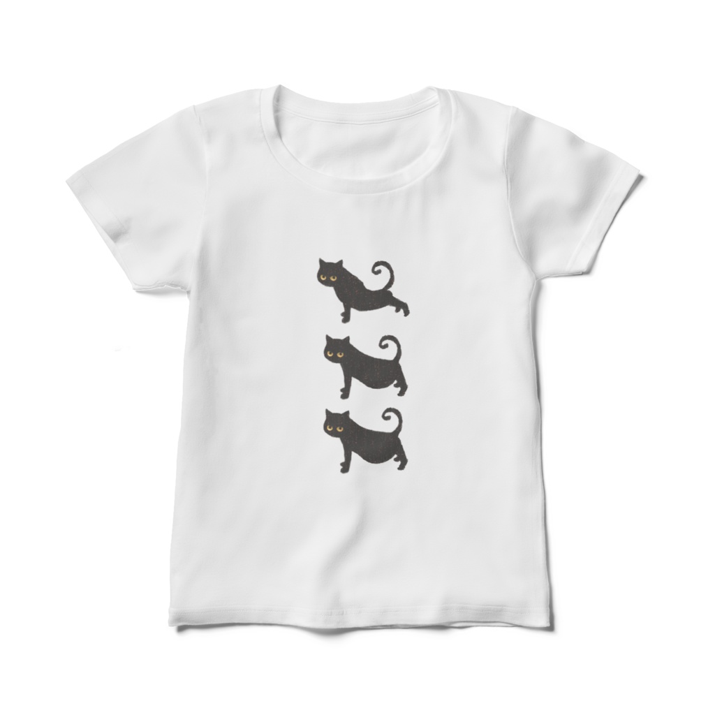 032はちわびねこ🌱レディースTシャツ