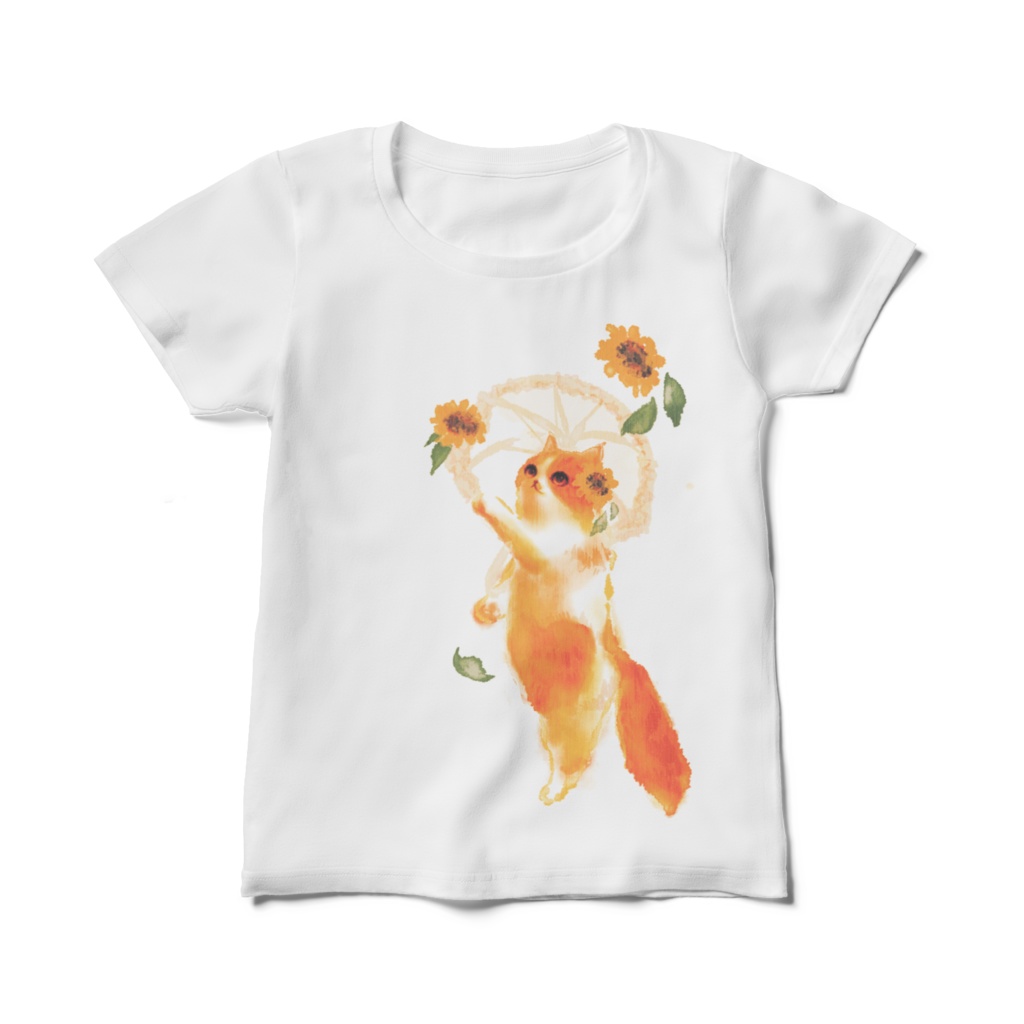 033はちわびねこ🌱レディースTシャツ