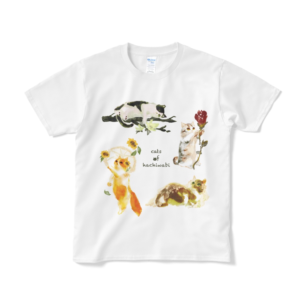 037はちわびねこ🌱Tシャツ(短納期)