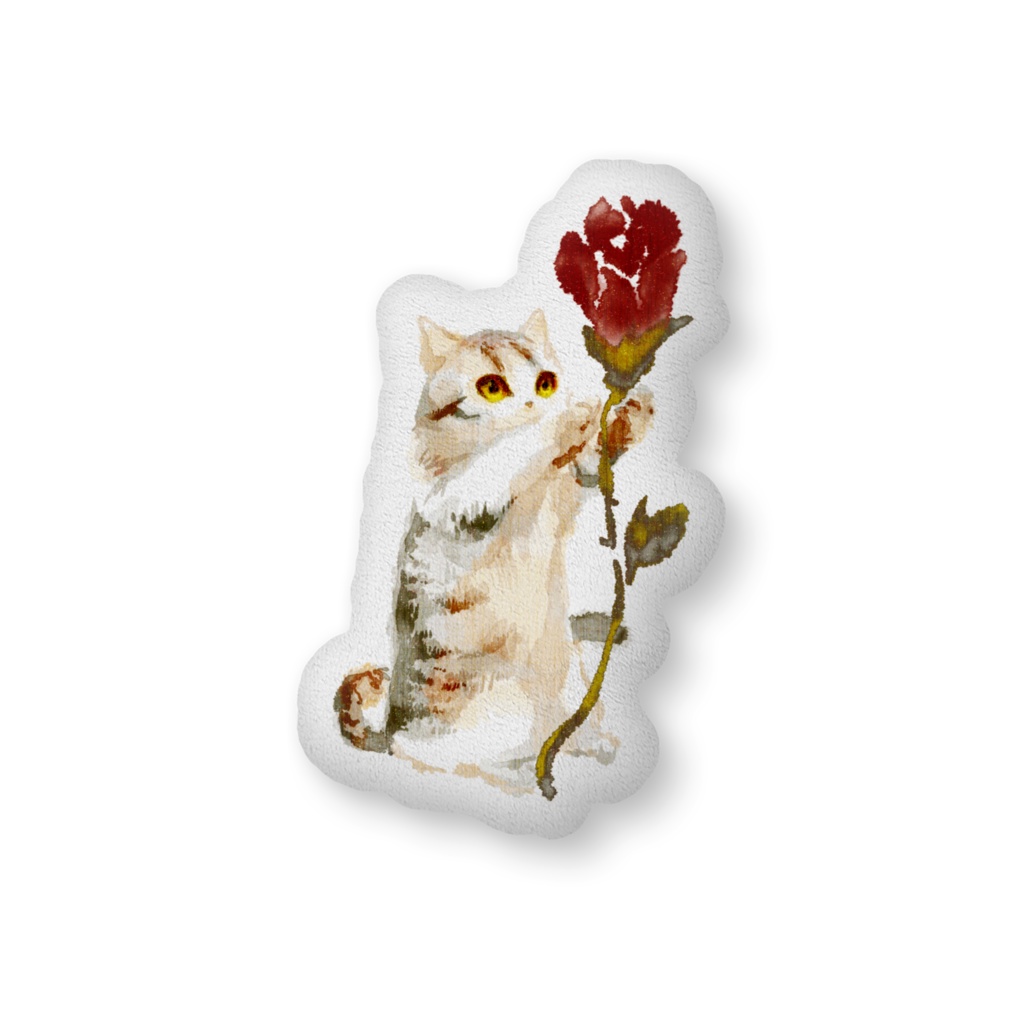 036はちわびねこ🌱ふかふかクッション