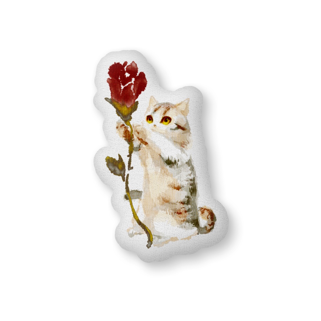 036はちわびねこ🌱ふかふかクッション