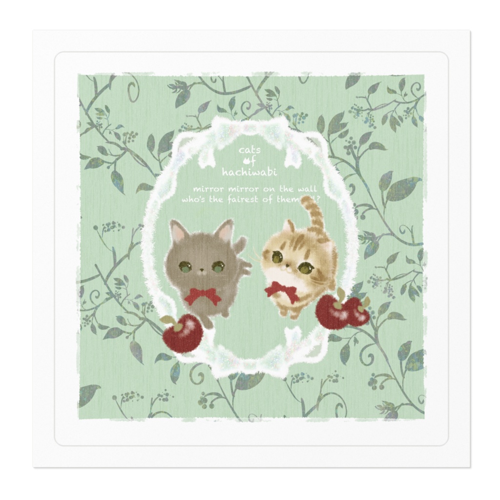 064はちわびねこステッカー