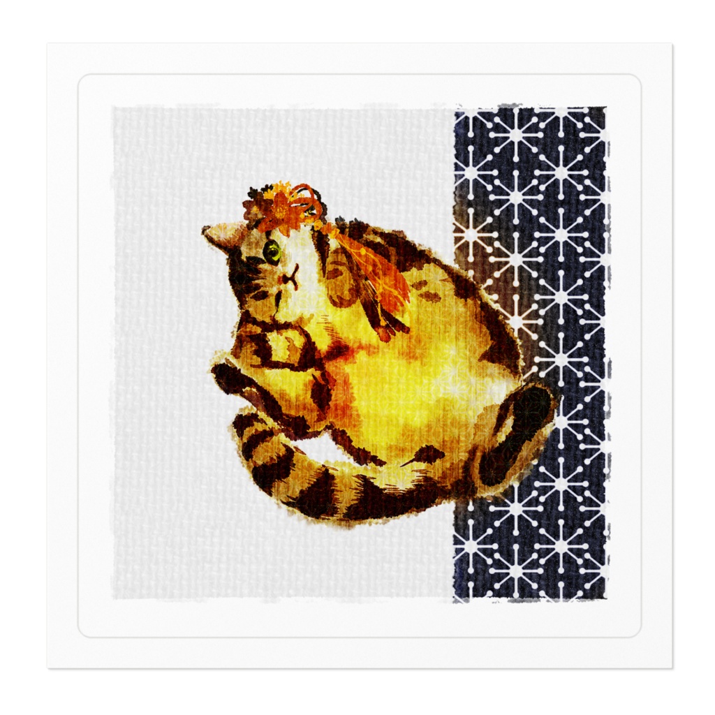 065はちわびねこステッカー