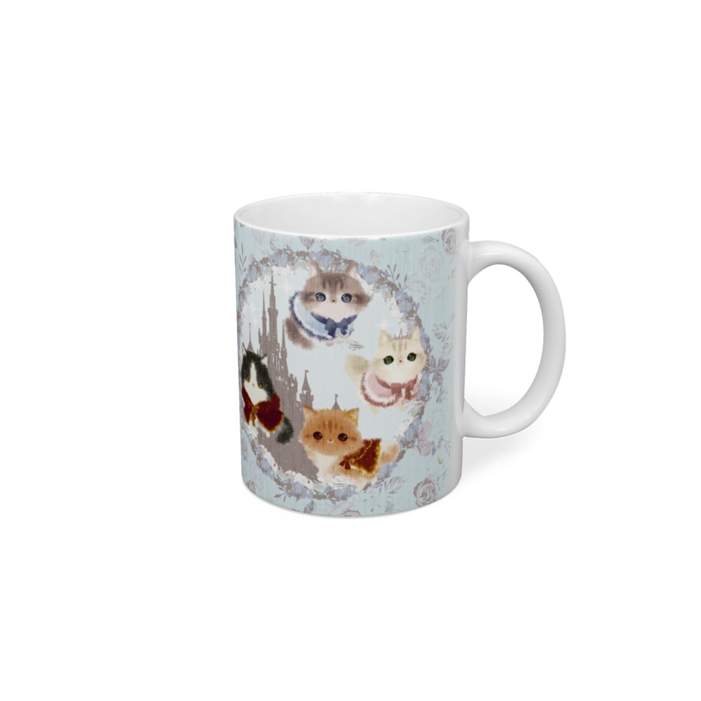078はちわびねこマグカップ