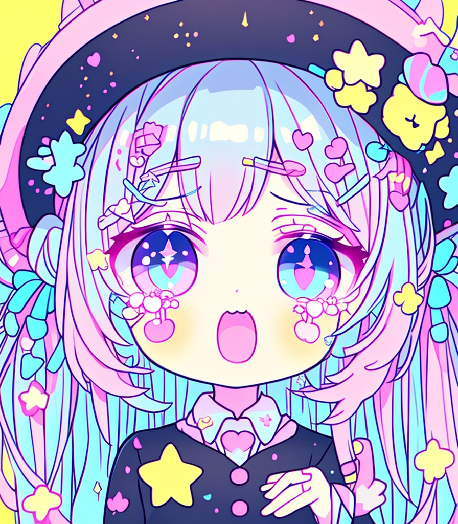 カラフルな少女