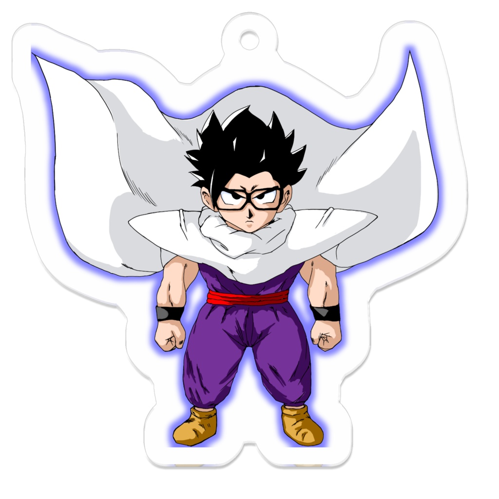 ドラゴンボール超 孫悟飯 ビックリマン風 アクリルキーホルダー（コーティング）