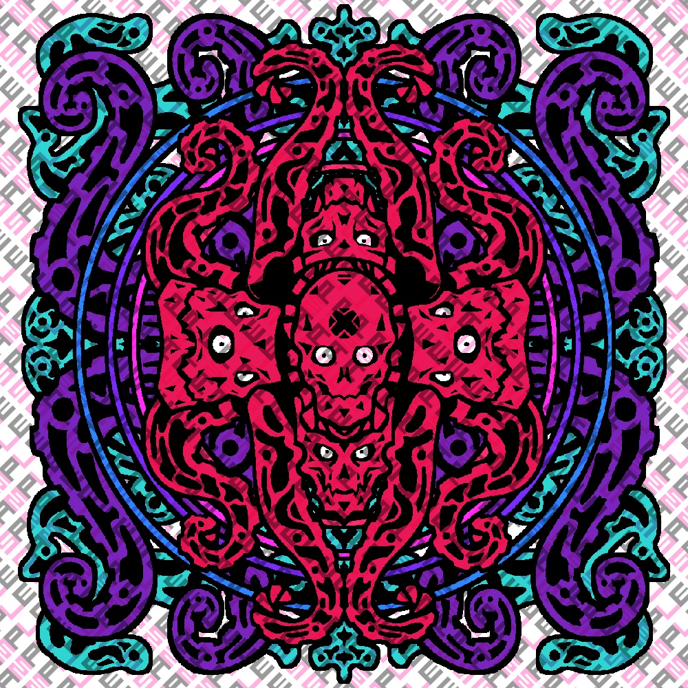 VRChatテクスチャ素材 スカルオクトパス