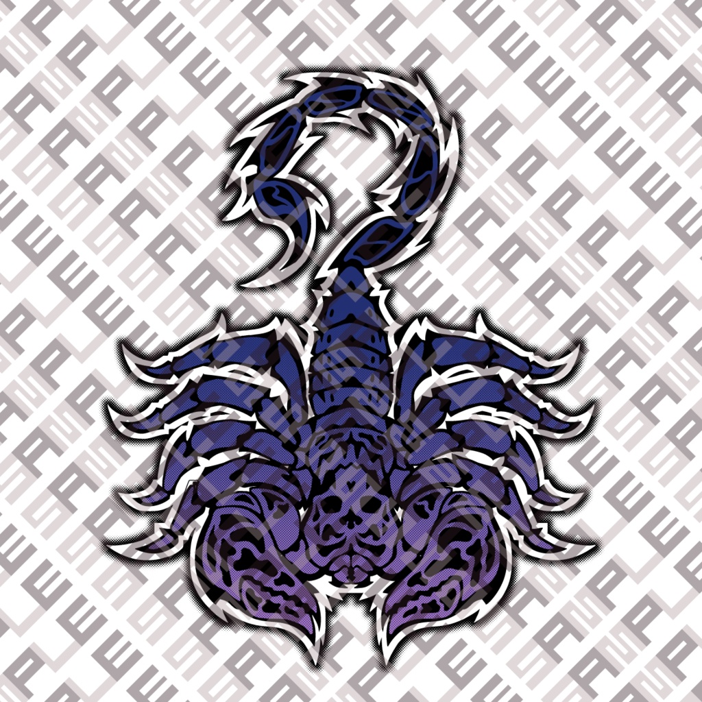 VRChatテクスチャ素材 フレイムスコーピオン