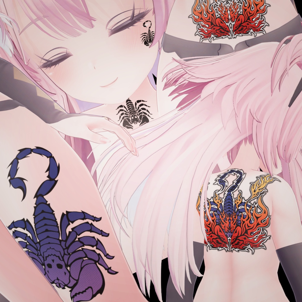 VRChatテクスチャ素材 フレイムスコーピオン