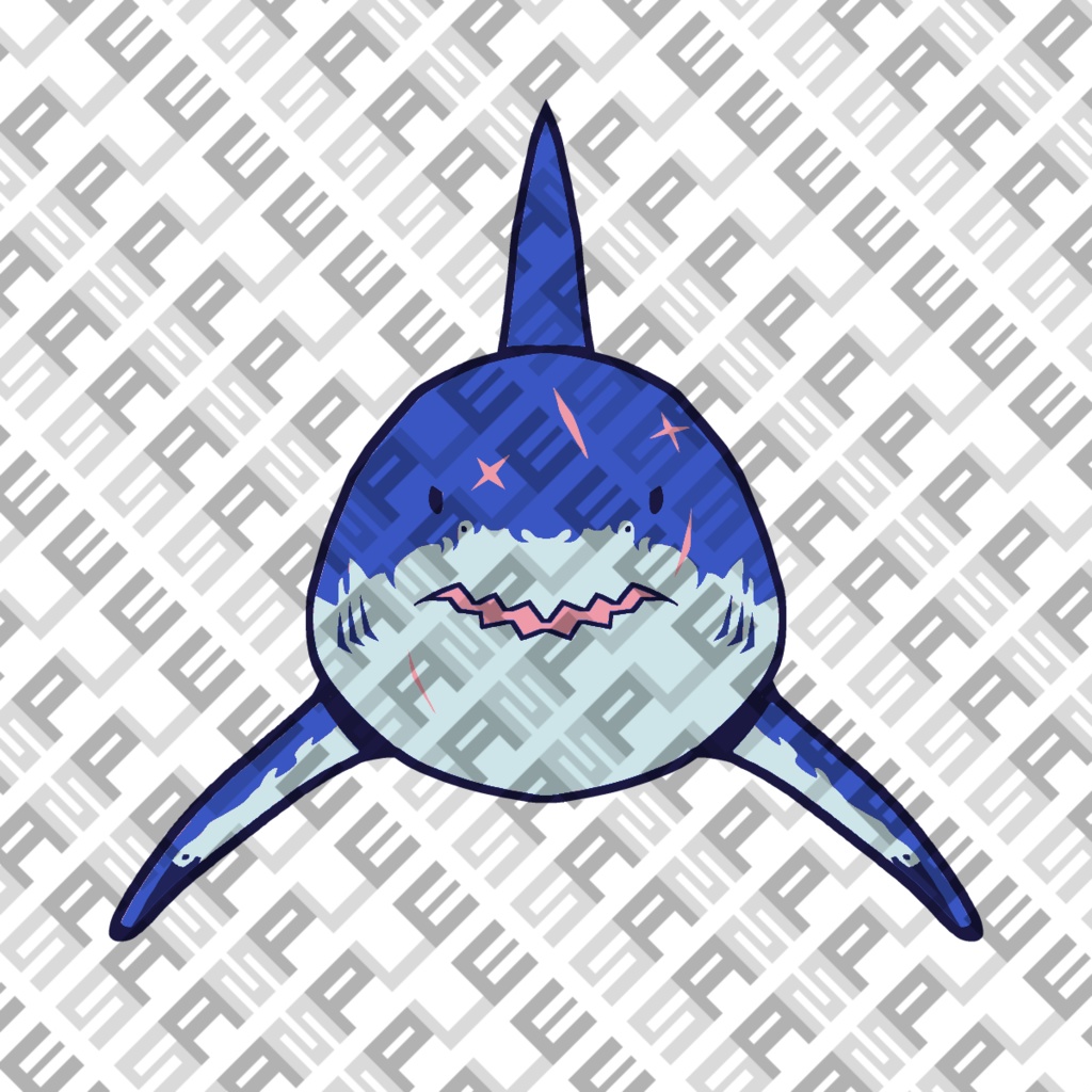 VRChatテクスチャ素材 サメちゃん