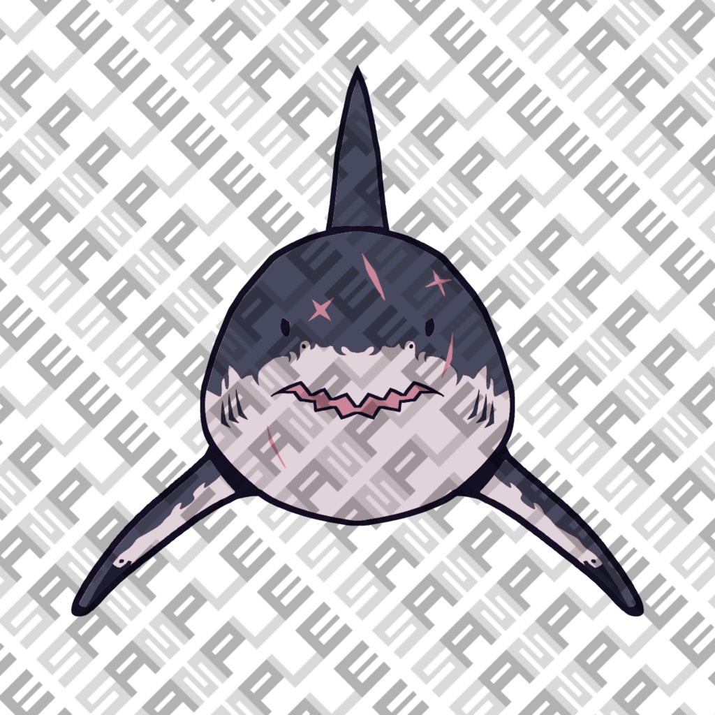 VRChatテクスチャ素材 サメちゃん