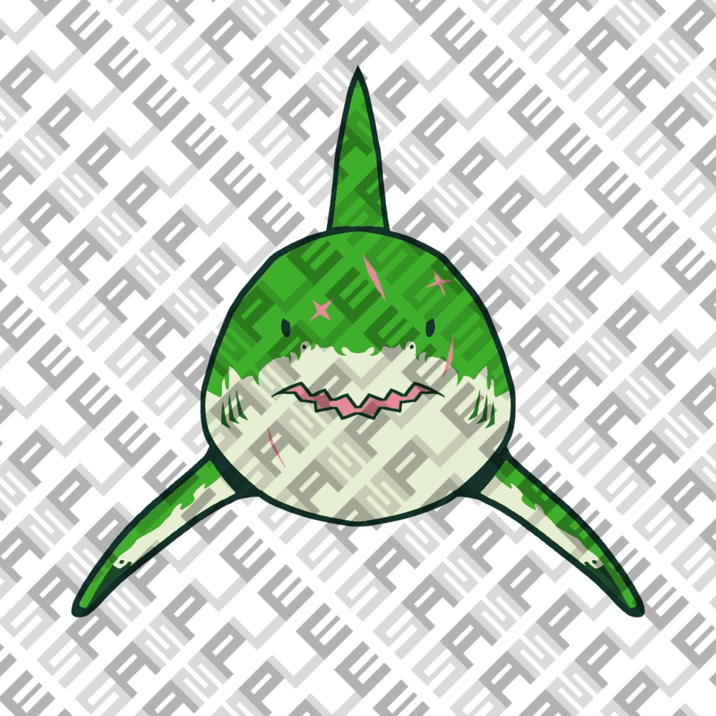 VRChatテクスチャ素材 サメちゃん