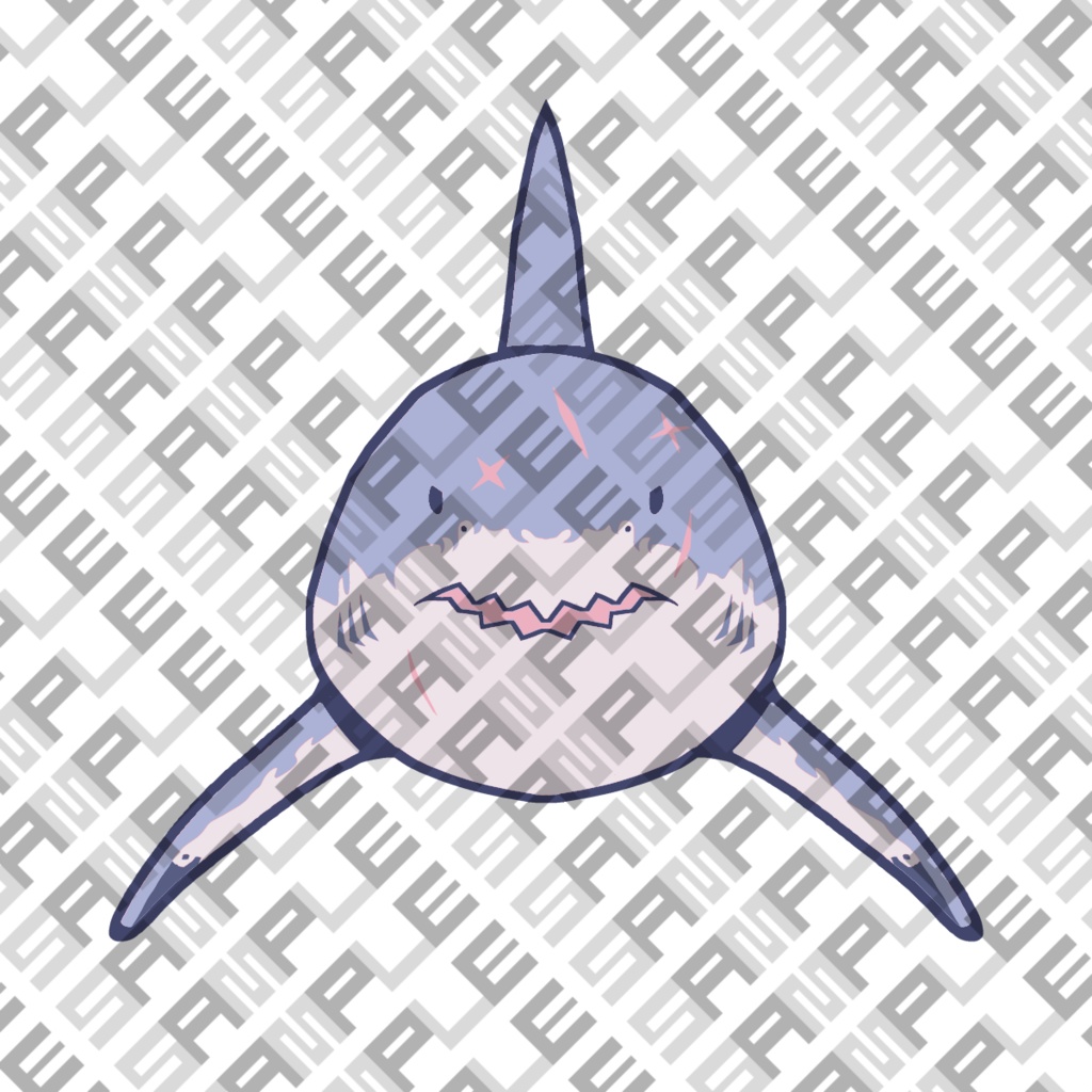 VRChatテクスチャ素材 サメちゃん