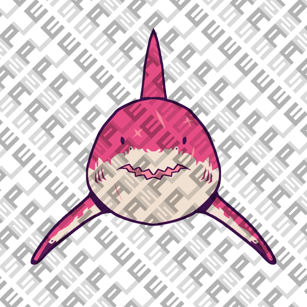 VRChatテクスチャ素材 サメちゃん