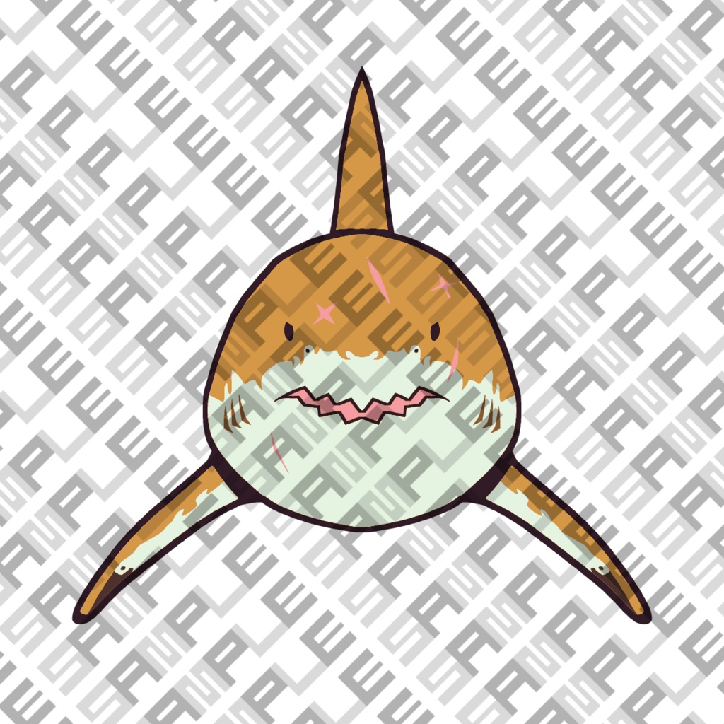 VRChatテクスチャ素材 サメちゃん