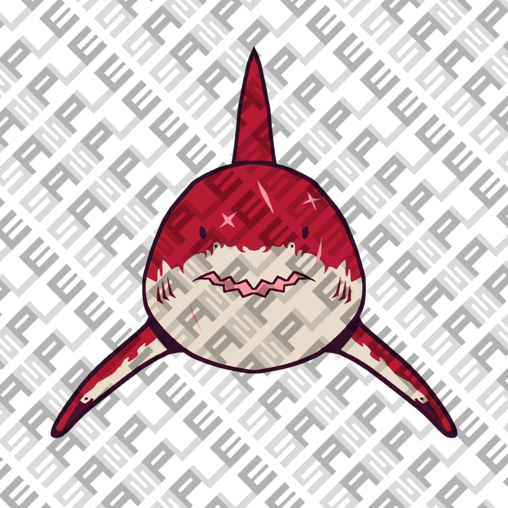 VRChatテクスチャ素材 サメちゃん