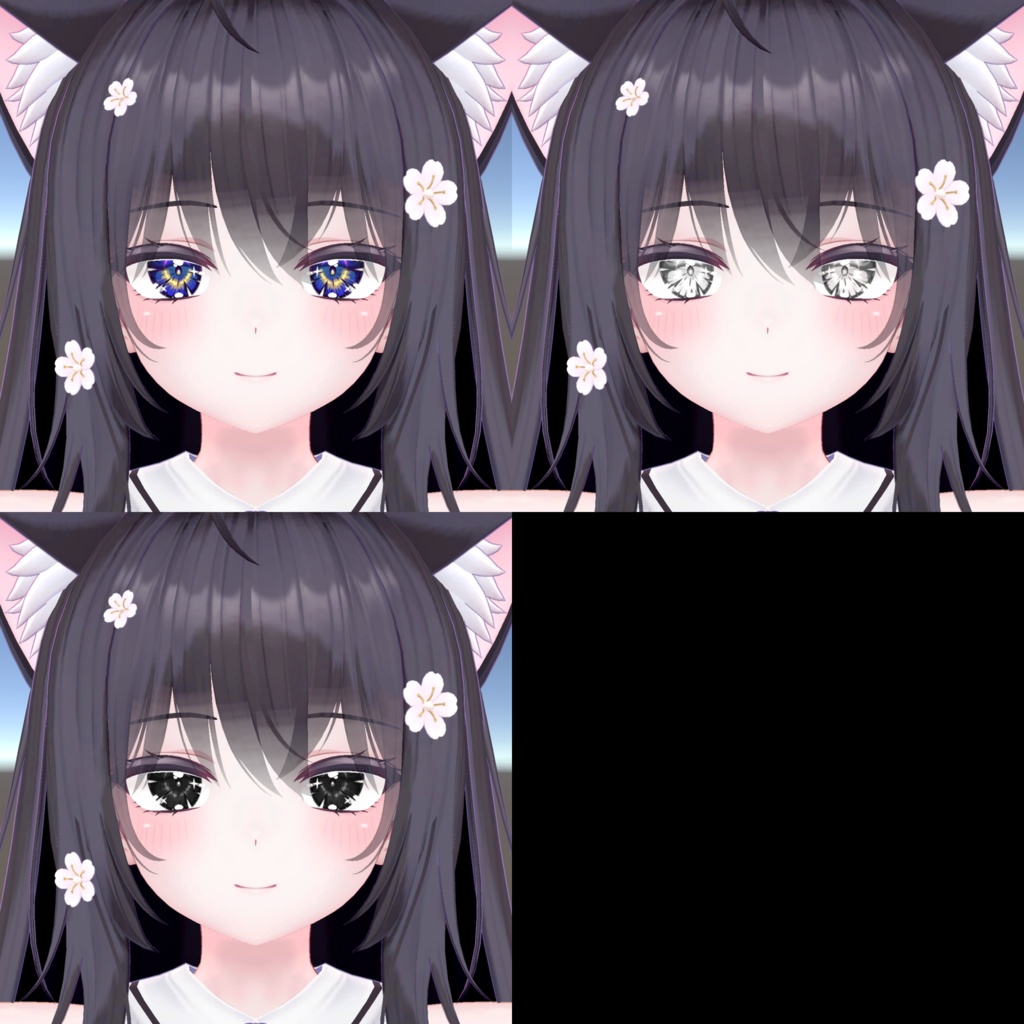 VRChatテクスチャ素材 萌用瞳テクスチャ 冥界EYE