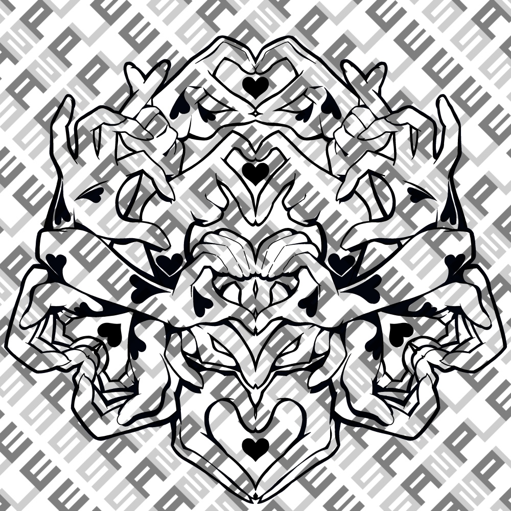 VRChatテクスチャ素材 HandSignMon