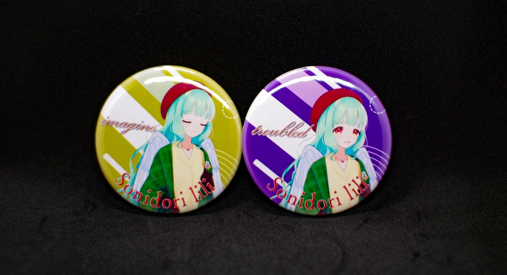 翠鳥リリ缶バッジ「立ち絵#2セット」