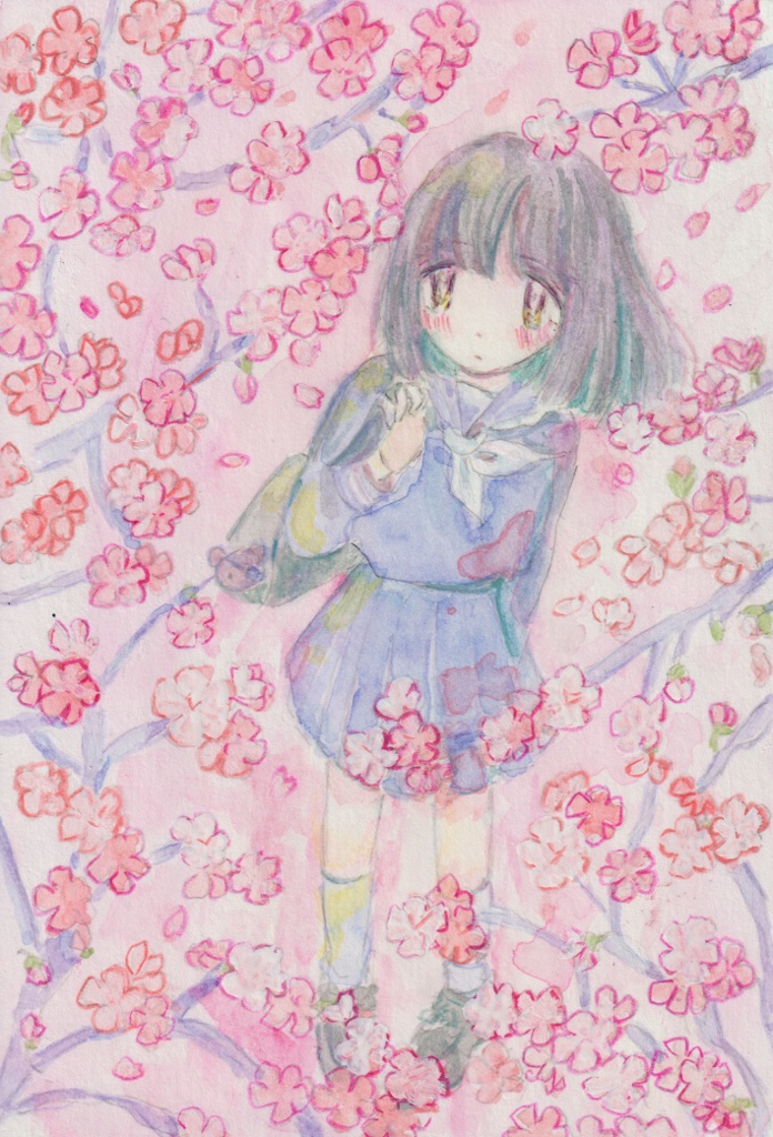 原画「桜の木の下で」