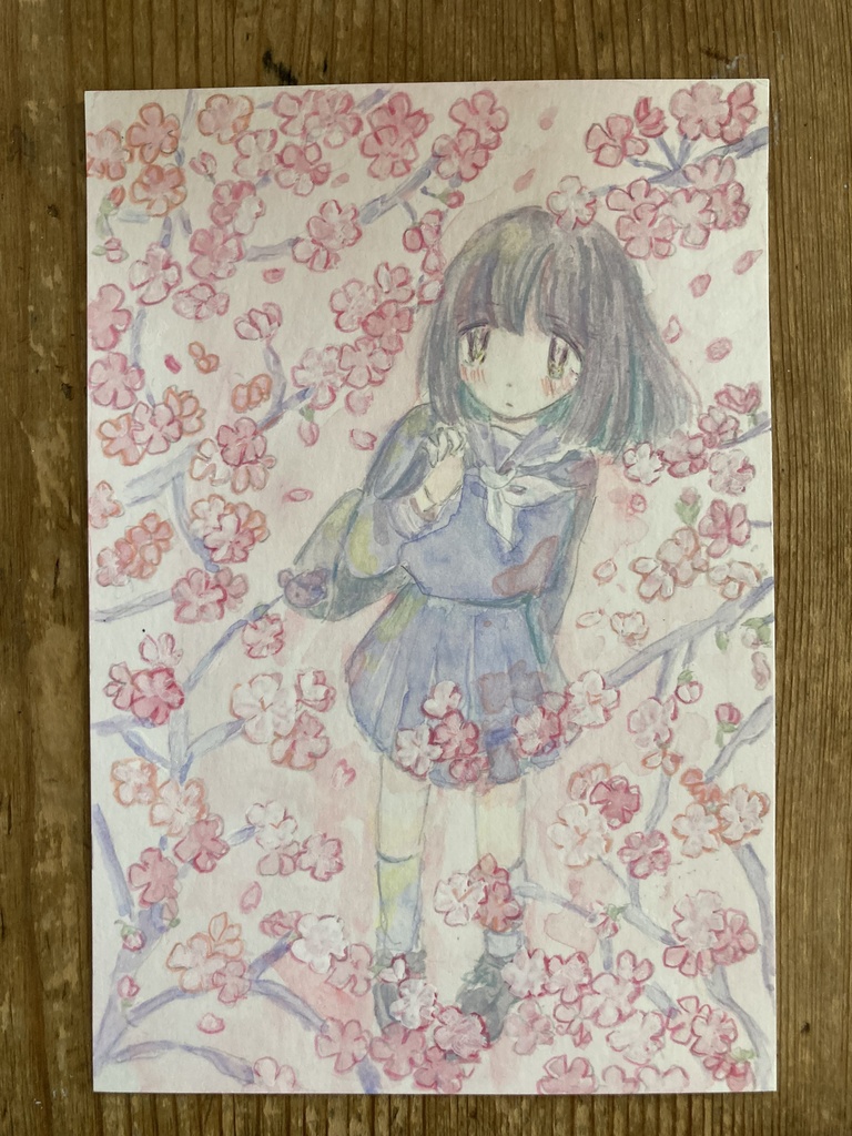 原画「桜の木の下で」