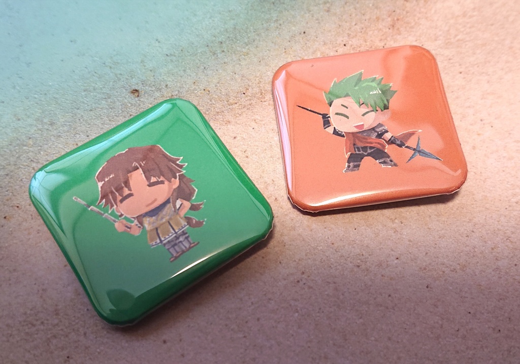 ソードアート·オンライン SAO カラオケの鉄人 グリッター缶バッジ